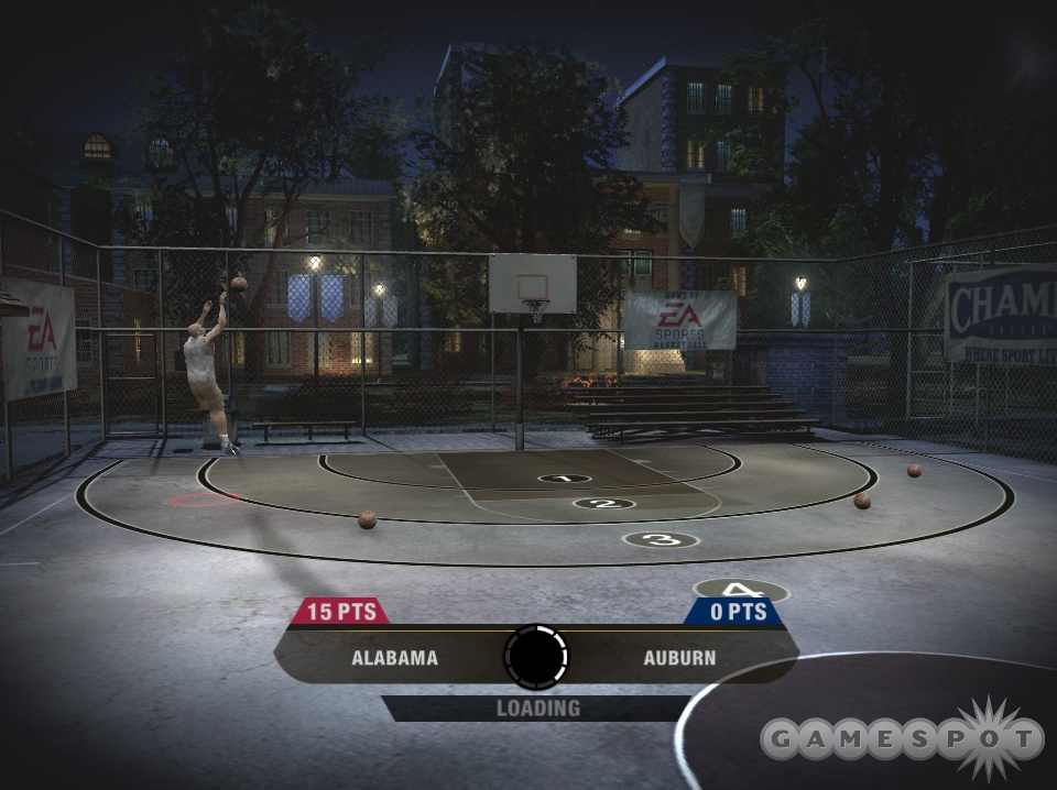 It wouldn't be an EA Sports hoops game without an interactive load screen.