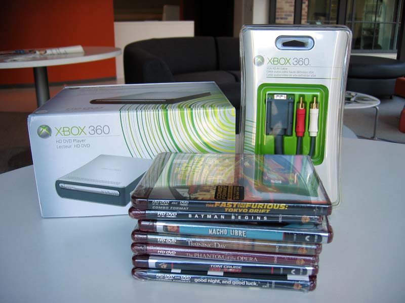 The Xbox 360 HD DVD Player. Movies and VGA cable sold separately.