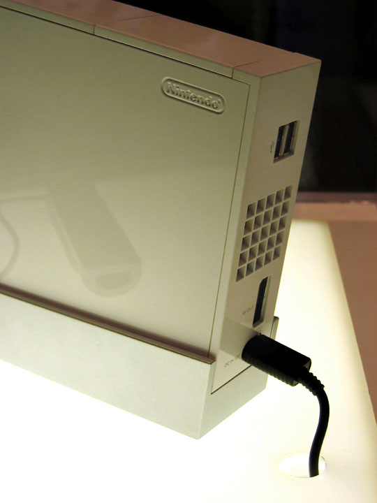 The Wii has a simple-looking backside.