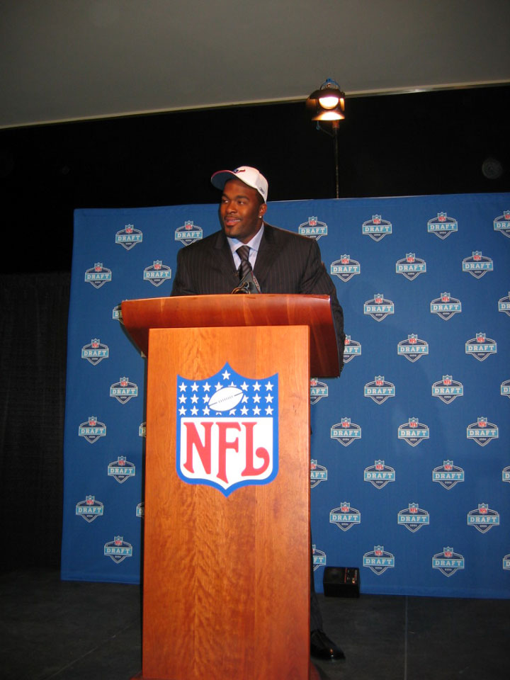 Mario Williams, surprised as everyone else that he was the #1 pick.
