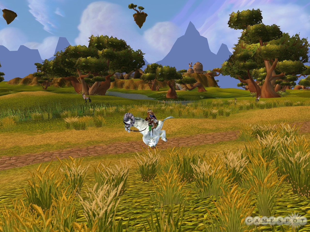 The lush countryside of Nagrand, perfect for a nice spot of ram-riding.