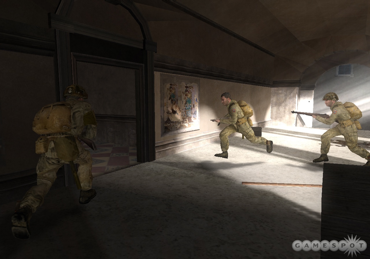 The initial paratrooper jump will give you some control over how you start each new operation.