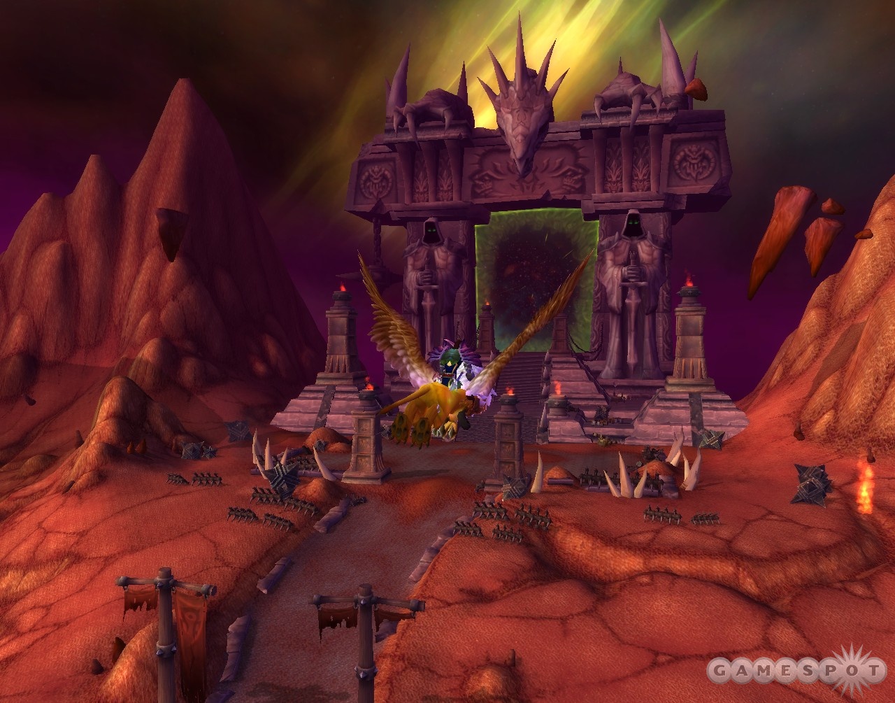 The Dark Portal is much, much bigger on the Outland side than it is when viewed from the Blasted Lands.