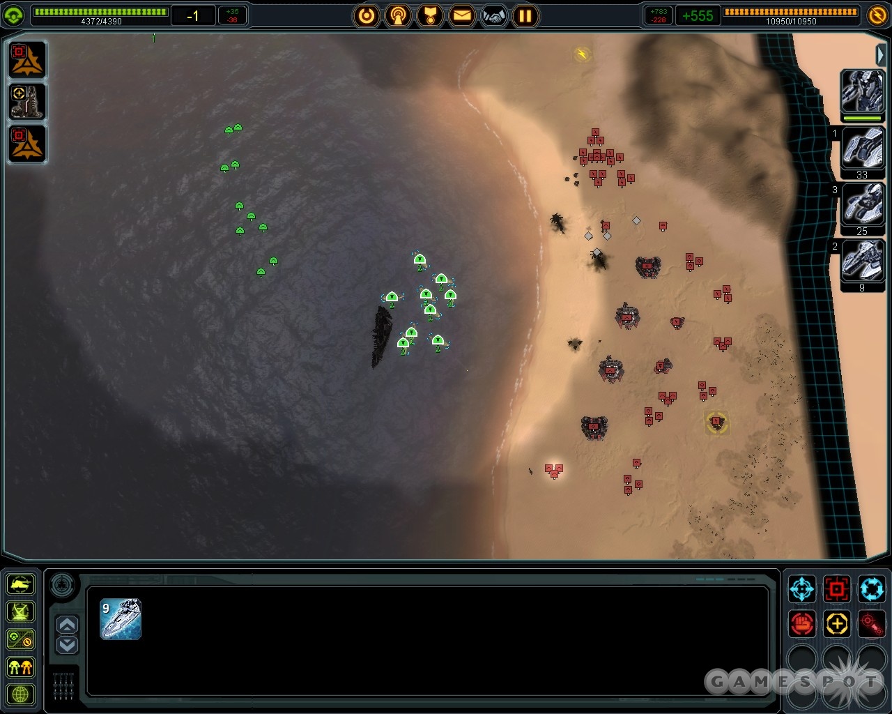 Frigates can destroy most of the naval base.