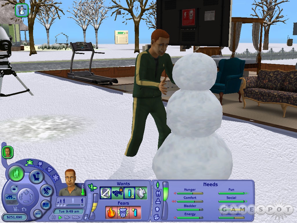 Yes, with The Sims 2 Seasons, your little computer people can finally make snowmen.