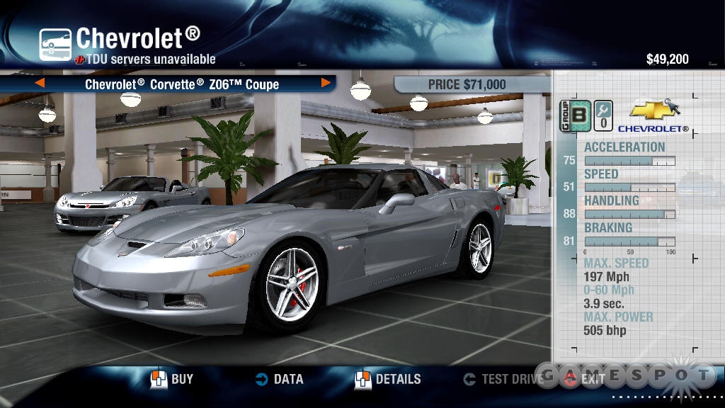 The list of licensed cars in the game is both long and impressive, with names like Alfa Romeo, Lotus, and GM.