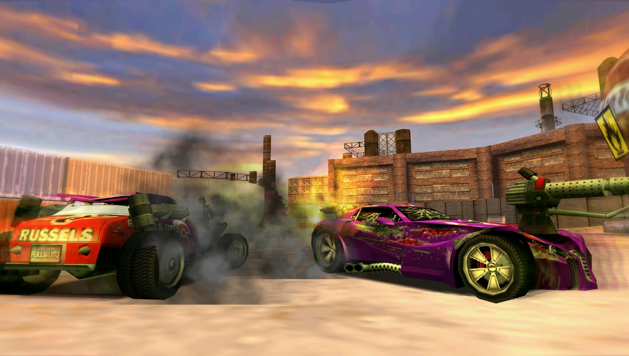 The multiplayer mode lets you race or fight against three other players.