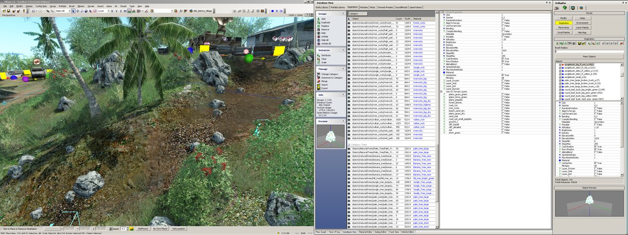 CryEngine 2's tools let you test a level even while you are in the middle of designing it.