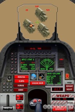 F24 Stealth Fighter is a first-person air combat game similar to those produced for the Super Nintendo Entertainment System and the Sega Genesis.