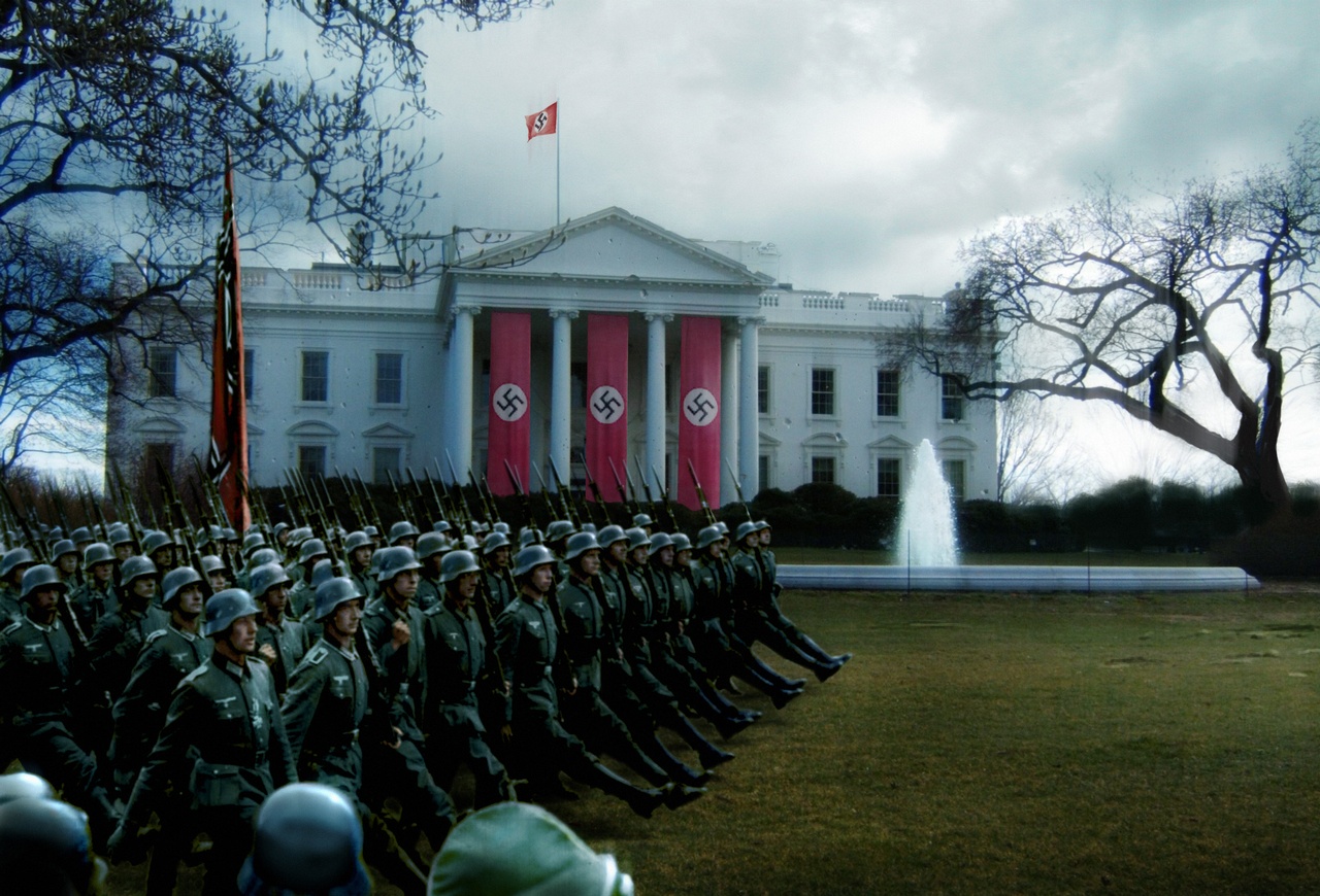 As you progress, you'll find out that the Nazis have even taken over the White House.