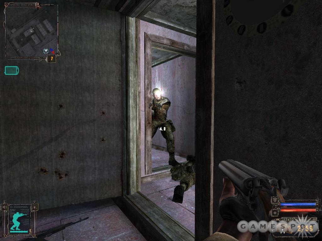 A shotgun at close range will take down an enemy before they can get many bullets off.