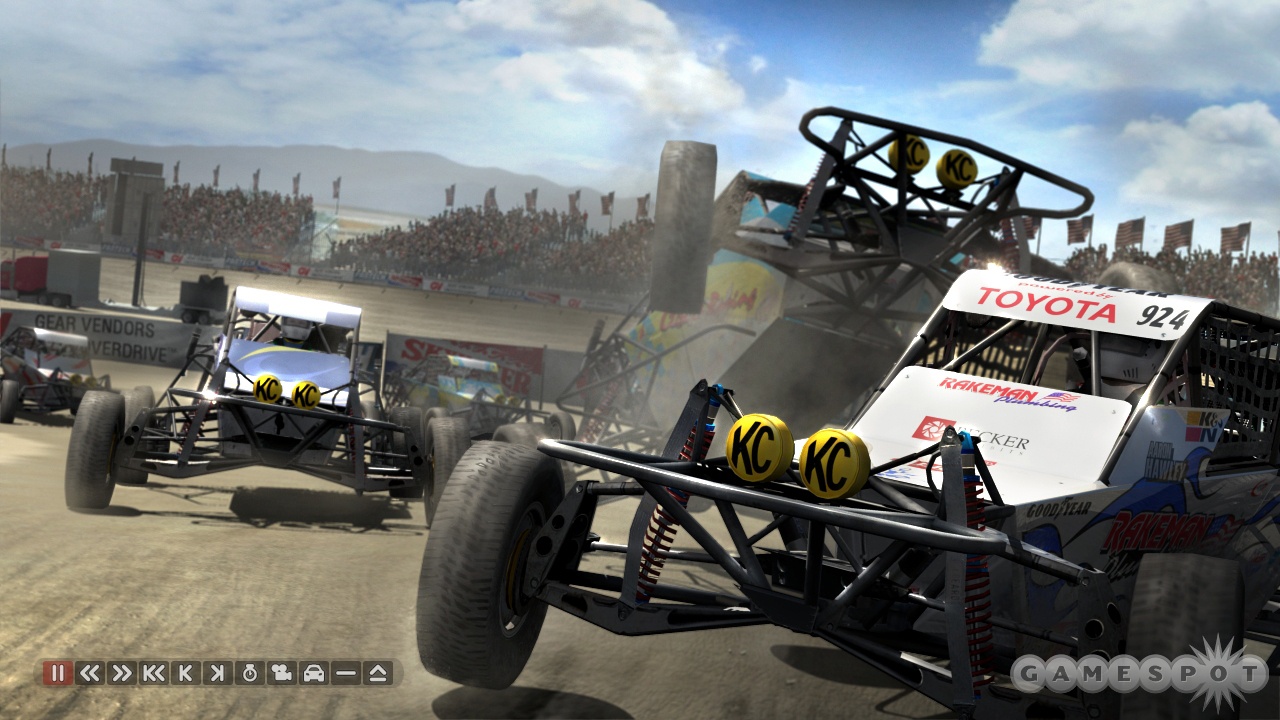 DIRT includes new off-road sports such as buggy racing, and you can slow down replays to highlight the action.