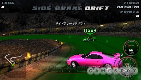 Get that car sideways for maximum points in The Fast and the Furious' drift battles.