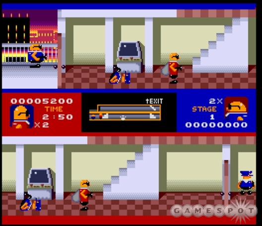 In Bonanza Bros., you have to dodge guards and steal loot from various locations around the city.
