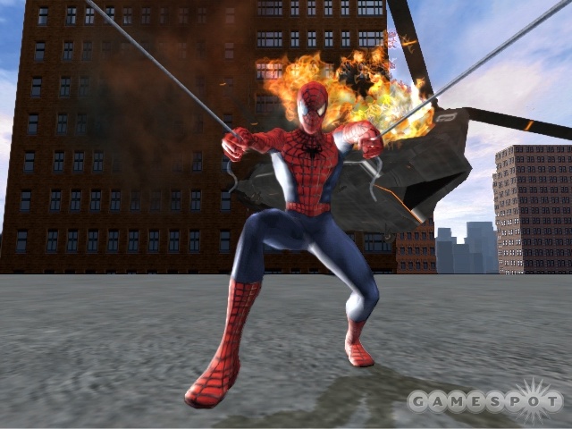 The Wii game put a whole new spin on web-swinging, as you'll control Spidey's webs with the Wii Remote.