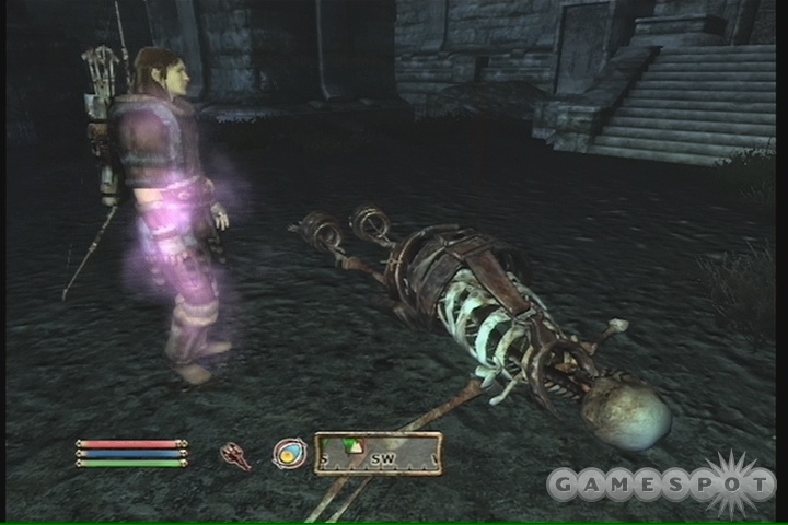Escorting Jayred to the corpse of the previous Gatekeeper will let him build some special arrows for you to use.