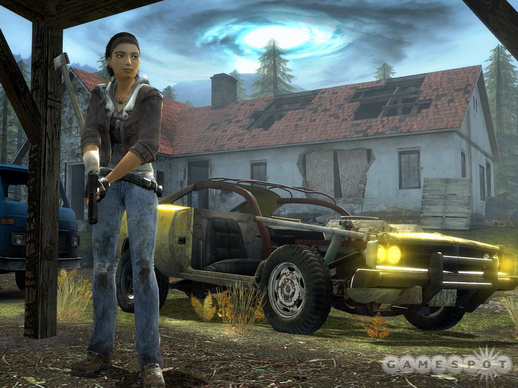 Alyx Vance is in Half-Life 2: Episode Two. And so is a hot rod.