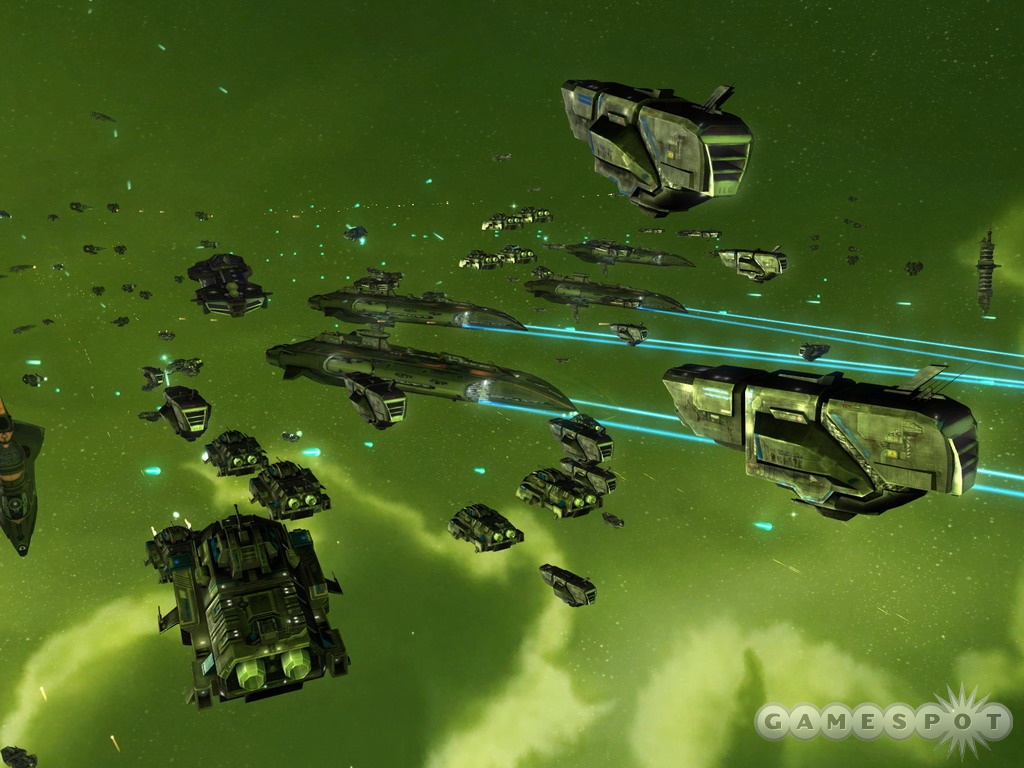 The space battles in Sins of a Solar Empire are cinematic in nature.