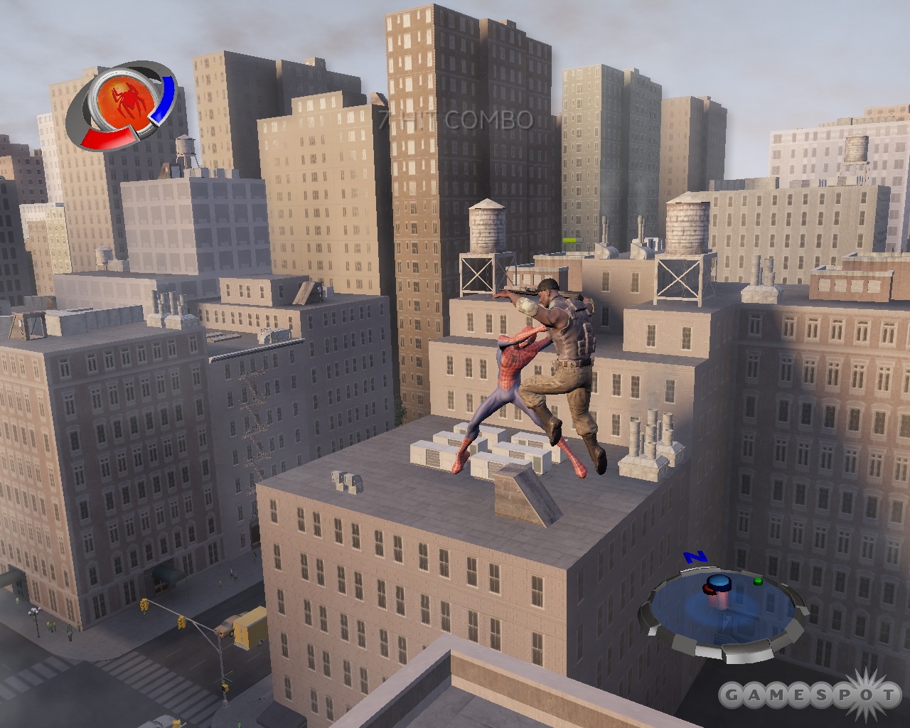 As cool as some of Spider-Man's combat moves look, the fights are generally pretty lifeless, and the camera tends to make things frustrating.