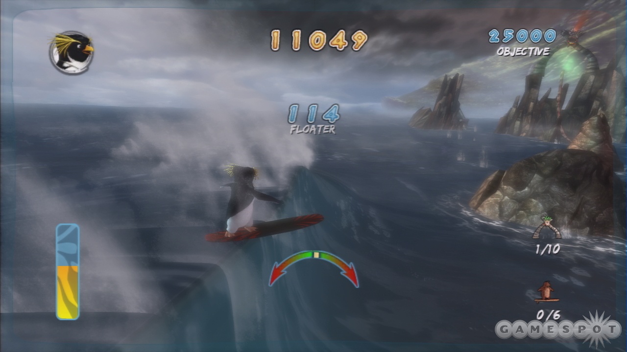 You'll need to maintain your balance manually when floating on a wave or grinding.