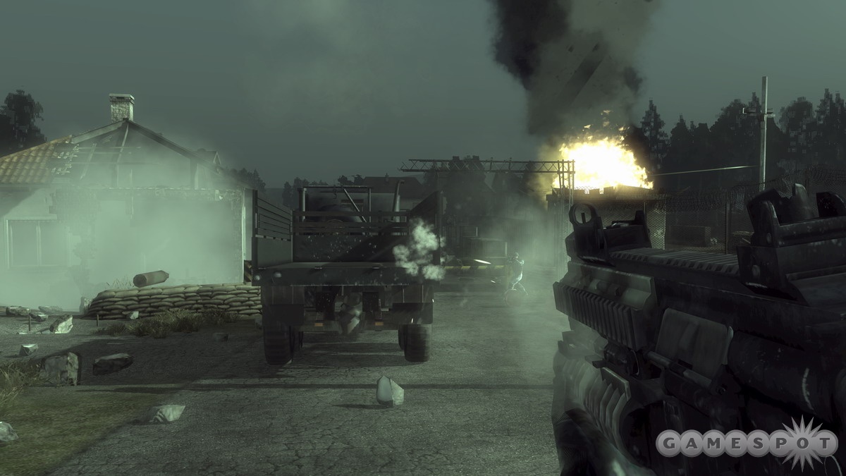 Battlefield: Bad Company's destructible environments means there's few, if any, places to hide.