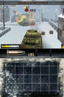 The only thing that sucks worse than getting shot by a tank is getting shot by a tank in the snow.