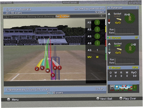 The ball-tracker mode gives you a visual representation of your line and length, letting you adjust it easily.