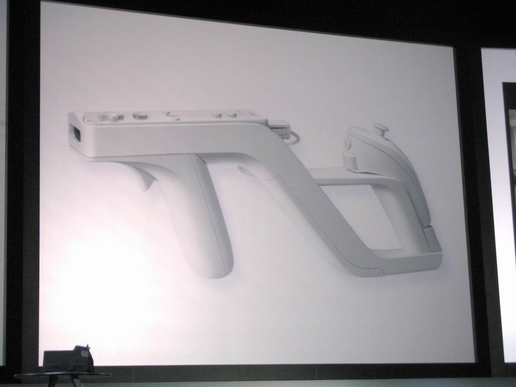 The Wii Zapper: a gun-like shell for the Wii Remote and nunchuk.