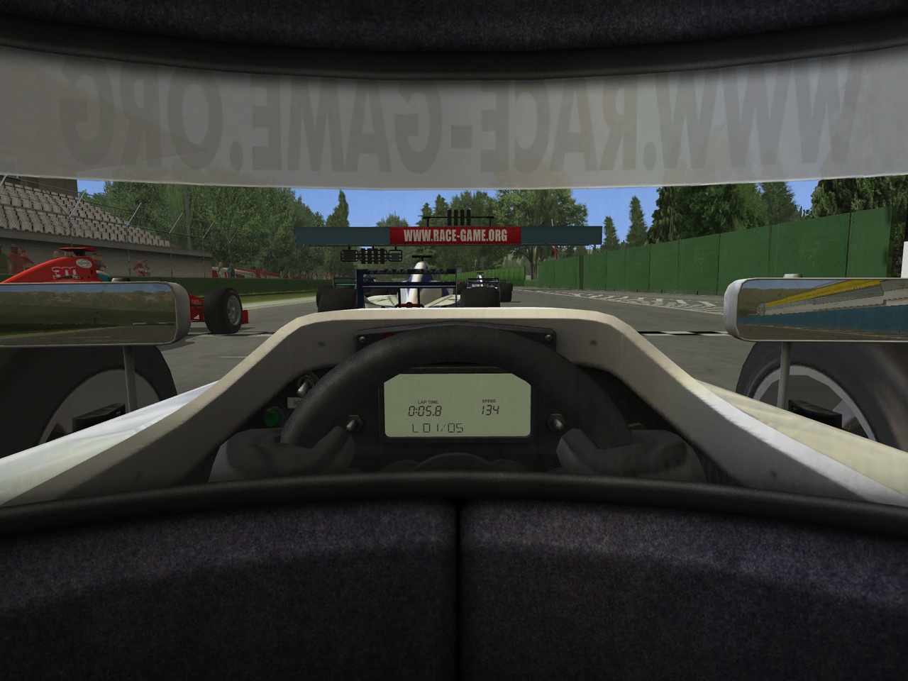 The in-helmet view brings an even more challenging edge to gameplay.