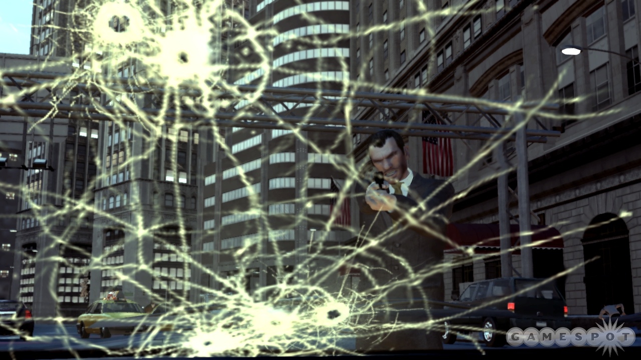 The shooting action has been refined in GTA IV, with a new cover system and improved targeting.