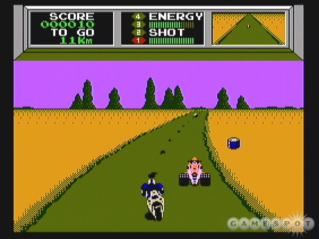 Mach Rider looks good when paused, but the graphics are extremely choppy when the game is in motion.