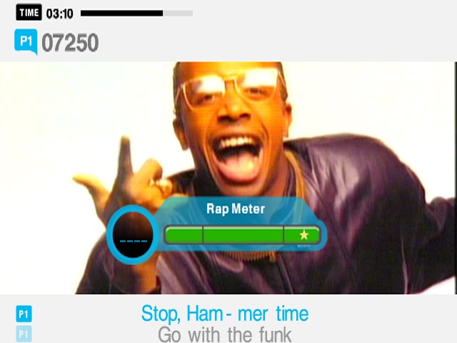 The rap meter makes a welcome return. Stop, Hammer time!