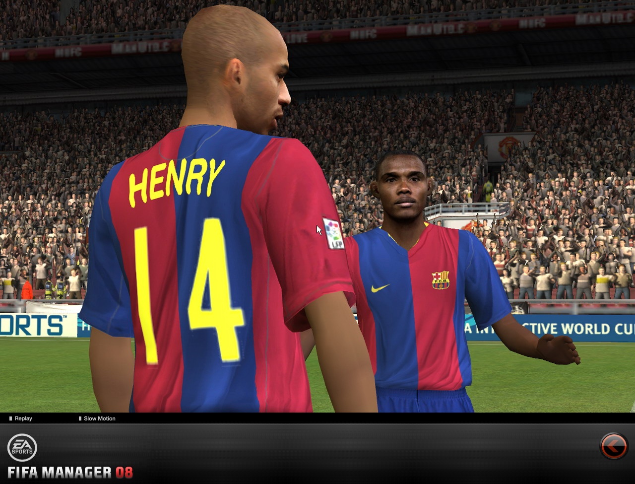 The match engine isn't up to the visual standard of FIFA 08, but player likenesses are impressive.