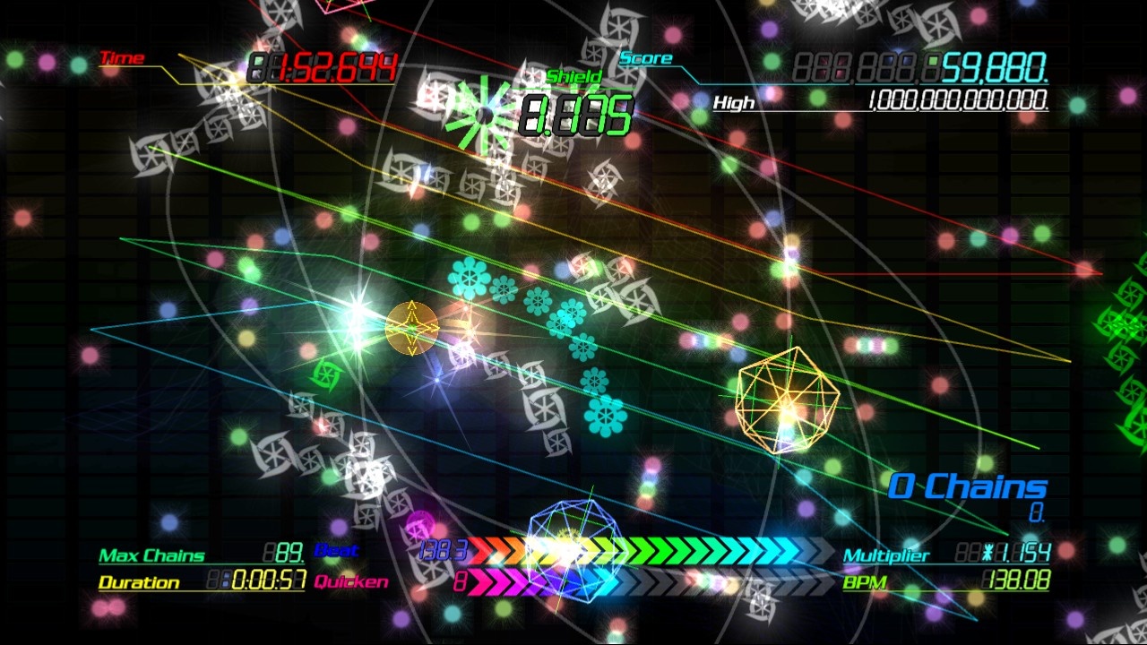 In a way, E4 is kind of reminiscent of Geometry Wars, but without all that stress.
