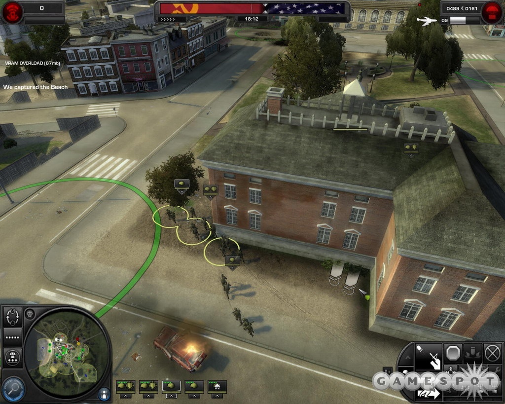 Positioning your infantry inside buildings will let them live a fairly long time.
