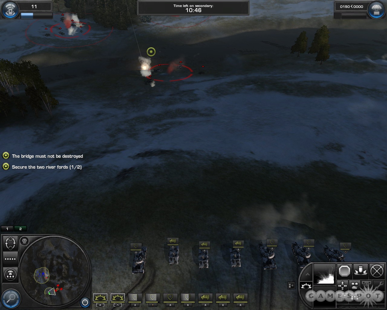 Sit your tanks on high ground to get a tactical advantage and fire from a distance.
