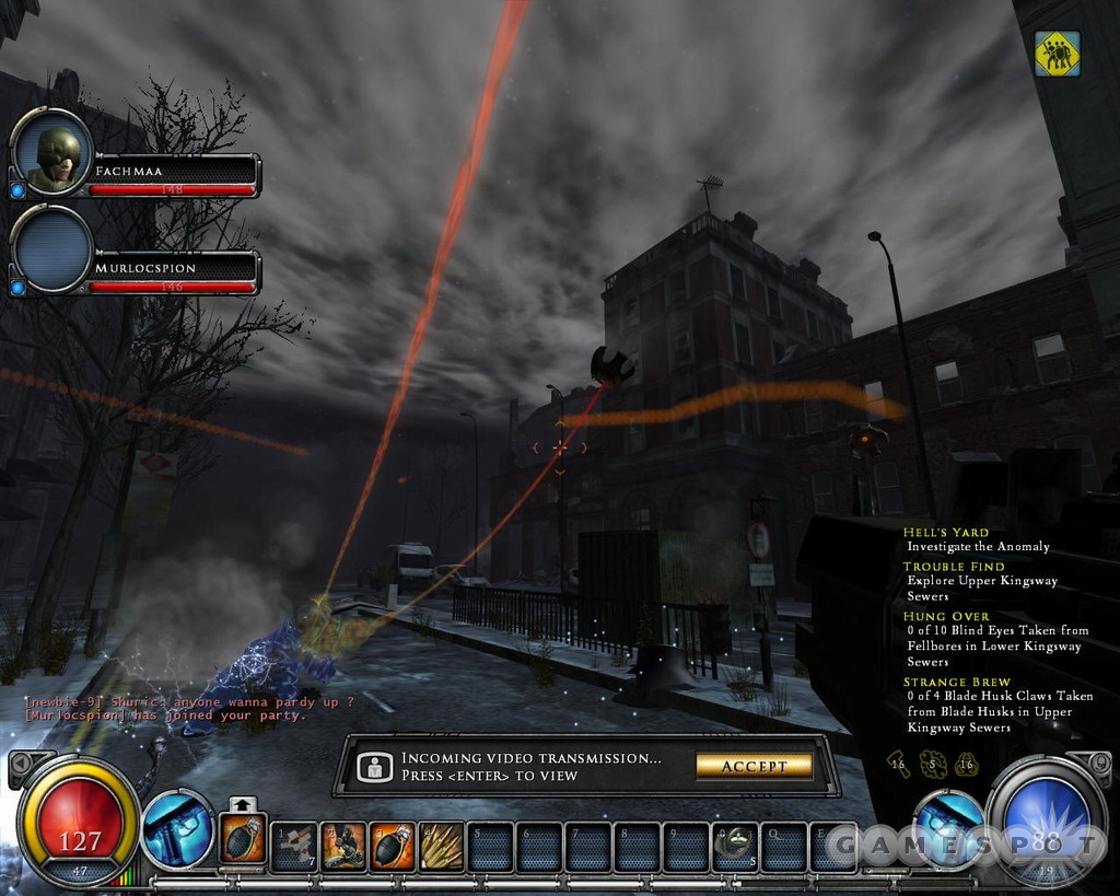 Hellgate: London is about killing demons, either by yourself or with others.