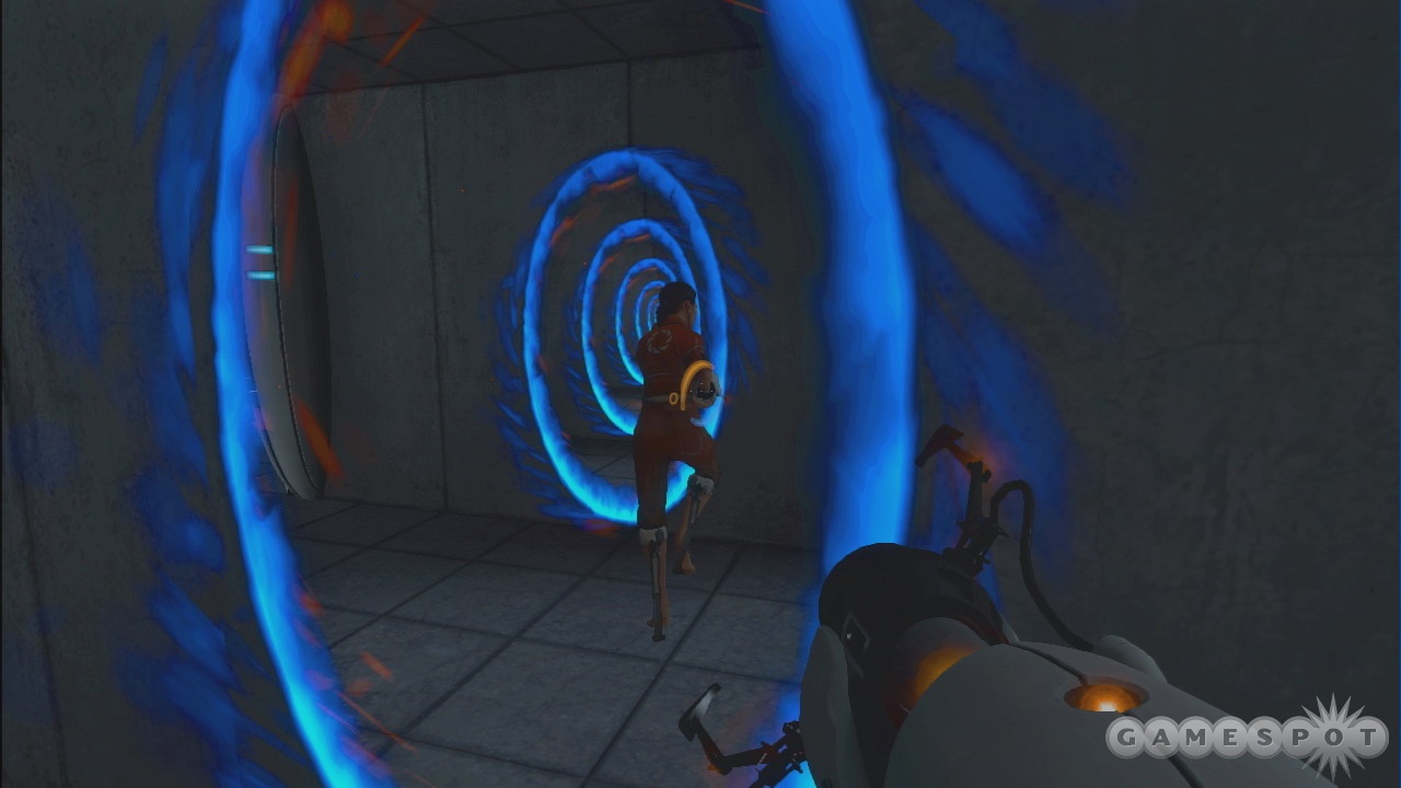 Portal can be a real mindbender, so stop and think about what you're doing before you do it.