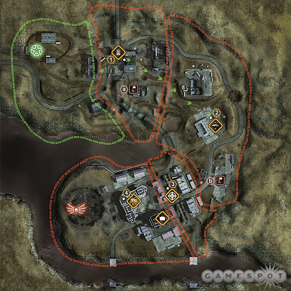 The initial layout of Outskirts.