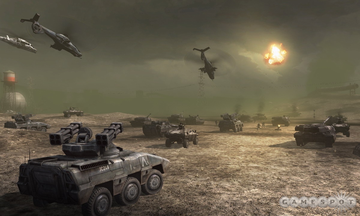 Play online multiplayer skirmish matches with up to 64 players. 