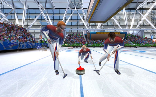 The rare moment when the game complies with your wishes by letting the curling stone leave your hands.