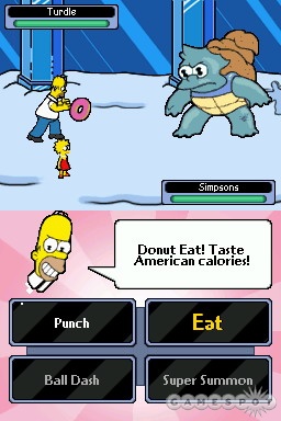 You'll journey through the land of Pie-rule and trade attacks with Turdle, an obvious send-off of Pokémon's Squirtle.