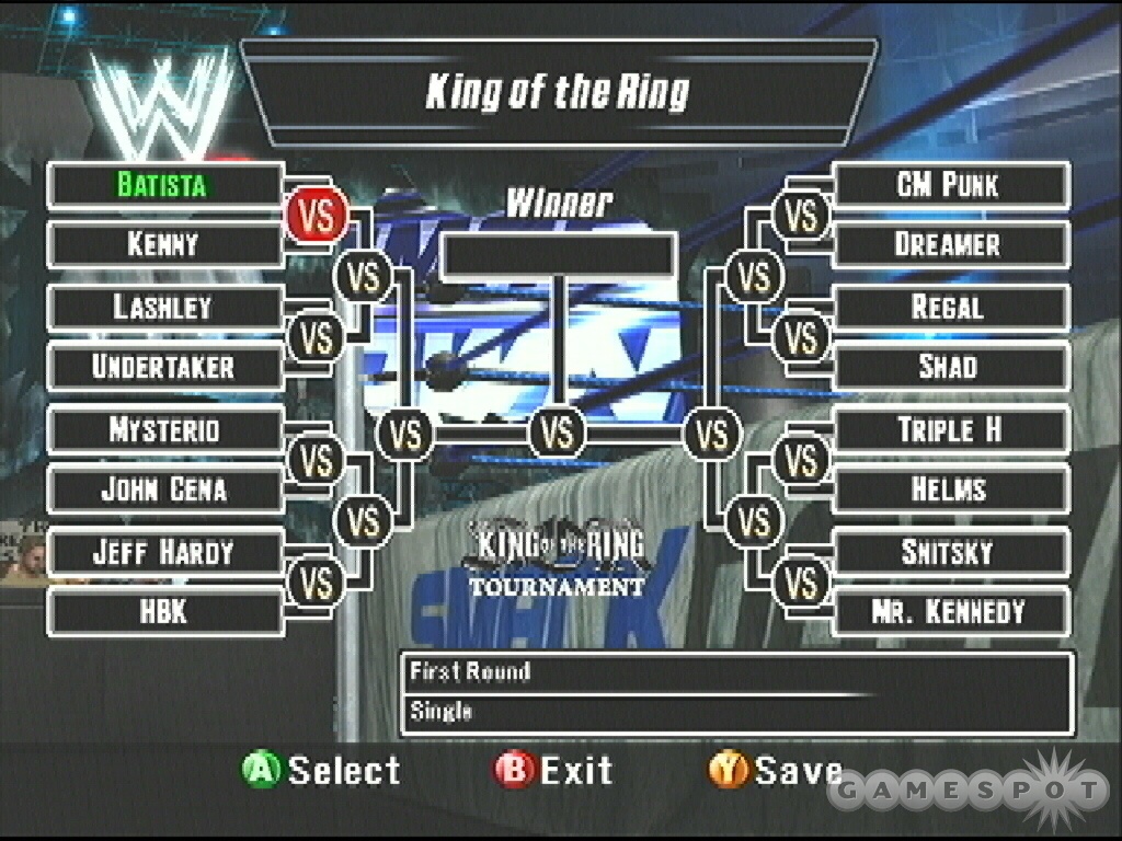 This challenge is straightforward: select any superstar and win the King of the Ring tournament.
