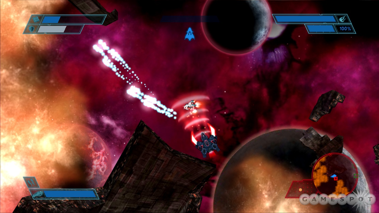 This enemy's tractor beam will wreak havoc on your ability to fight back.
