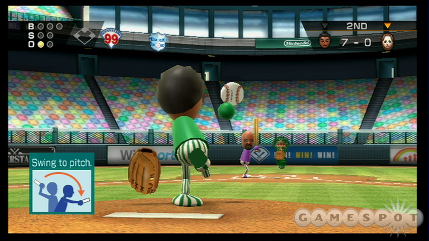 Forget ERAs and OBPs. Wii Sports Baseball is all about the F-U-N.