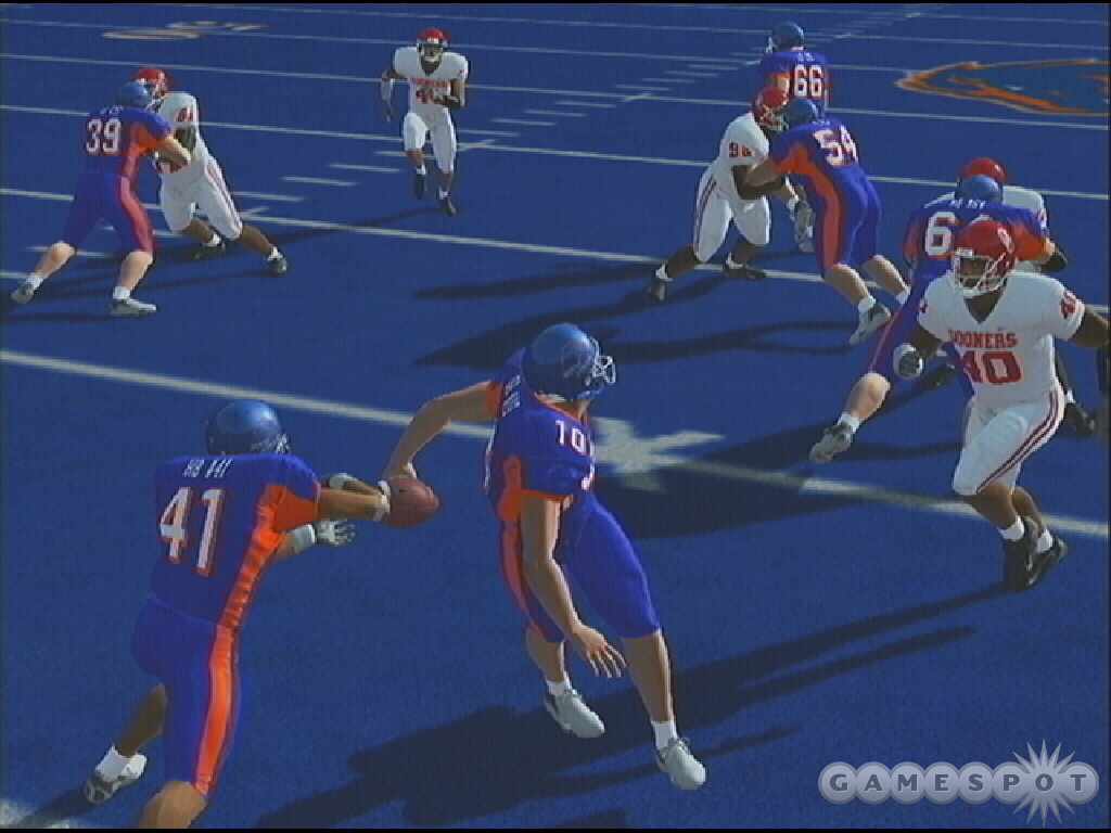 Boise State's playbook features the Hook and Ladder and the Statue of Liberty play. Check out that slick handoff.