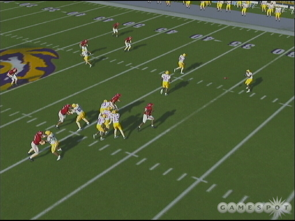 LSU's playbook features the WR Double Pass (in the Ace formation). Toss a screen to the WR followed by a deep pass downfield.