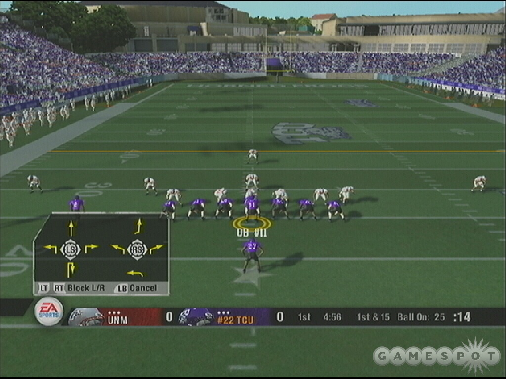 You can use hot routes to adjust a receiver's route or to keep that receiver inside for additional blitz protection.