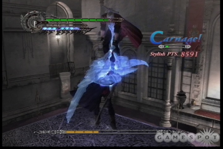 Stand on top of the dias and repeatedly use Buster on Dante to defeat him.