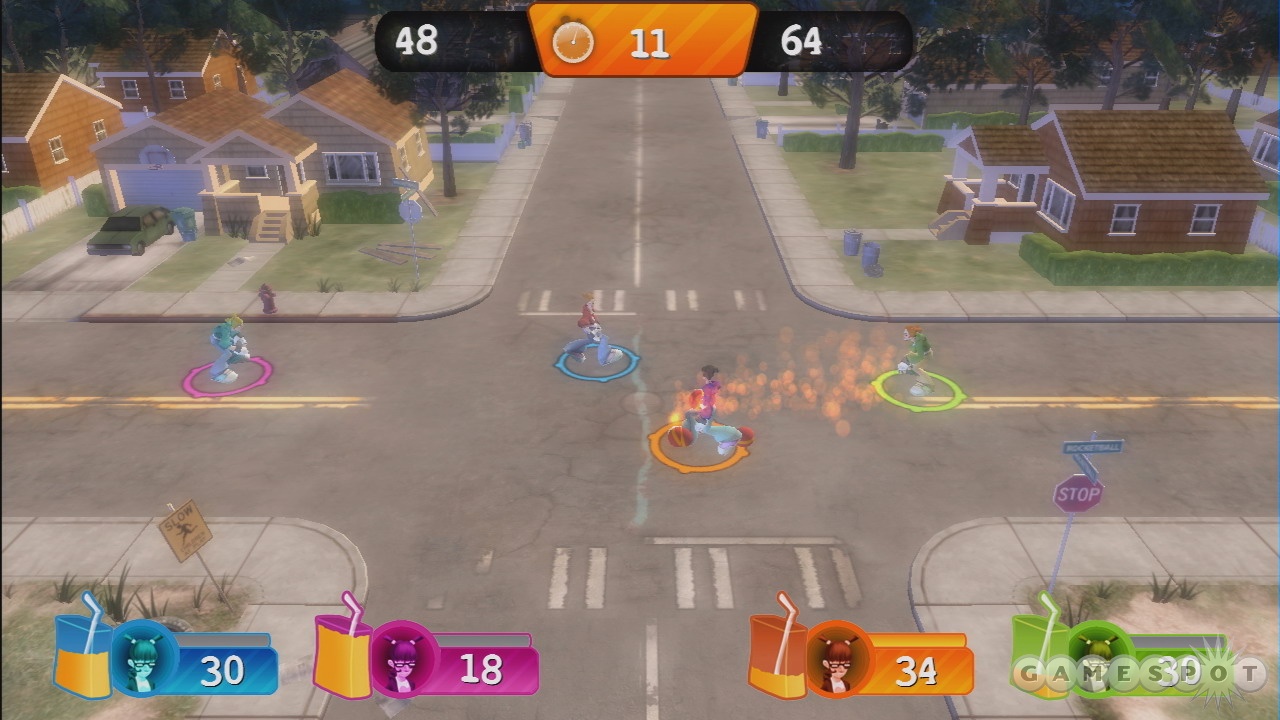 The suburban intersection is one of two courts included in the demo.